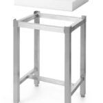 Polyethylene butcher block with base