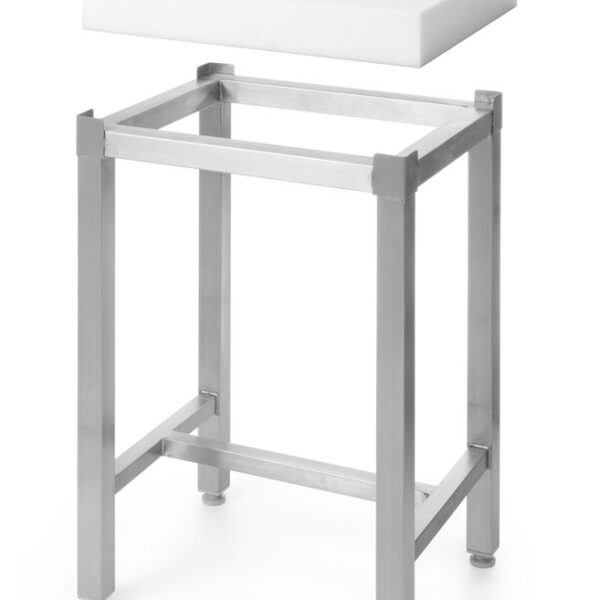 Polyethylene butcher block with base