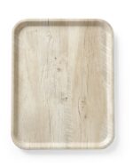 Serving tray with melamine laminate