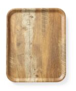 Serving tray with melamine laminate