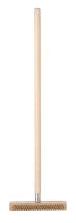 Pizza oven cleaning brush