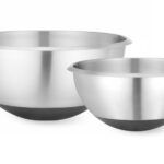 Mixing bowl with rubber base