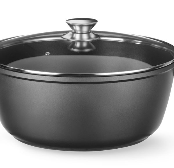 Casserole with non-stick coating