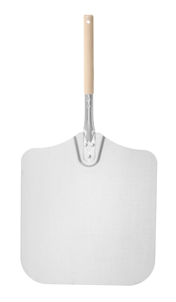 Pizza peel squared with short handle