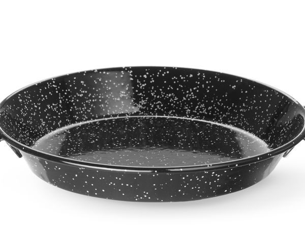 Enamelled pan