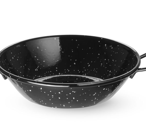 Enamelled paella bowls