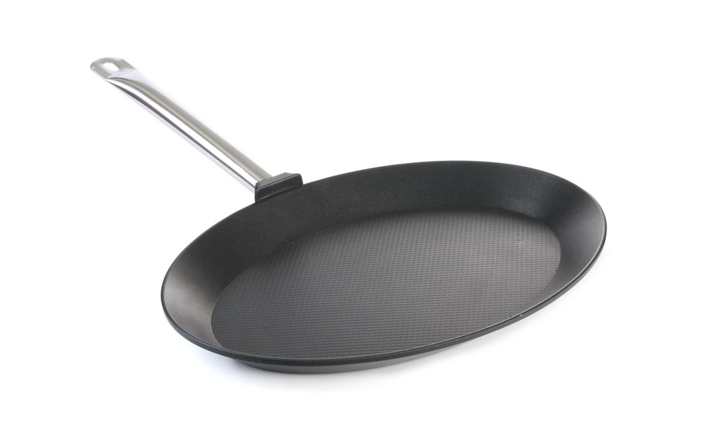 Fish frying pan - oval Titanium Professional