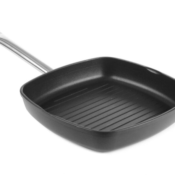 Grill pan - ridged surface Titanium Professional