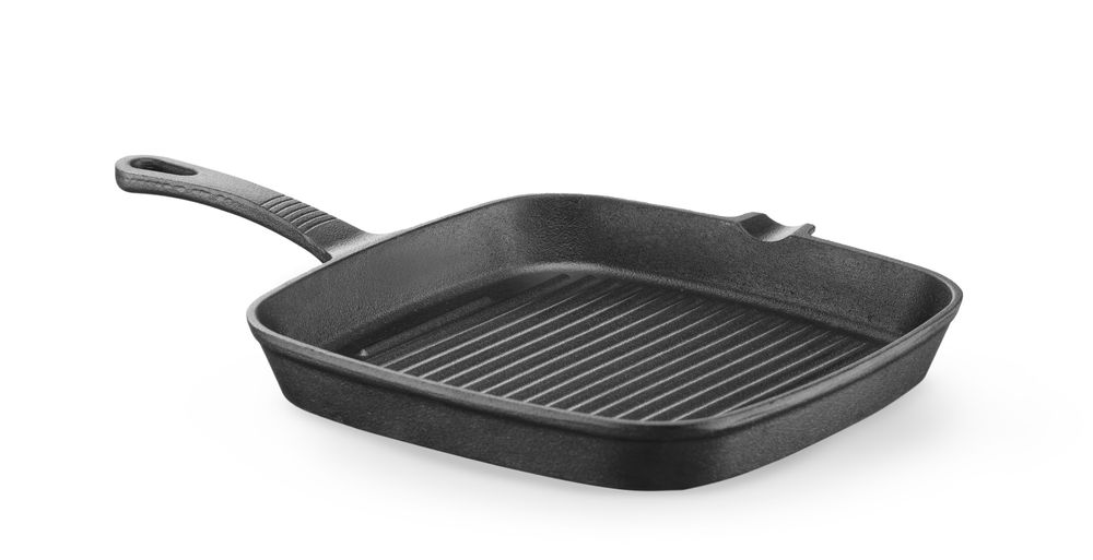 Cast iron grill pan