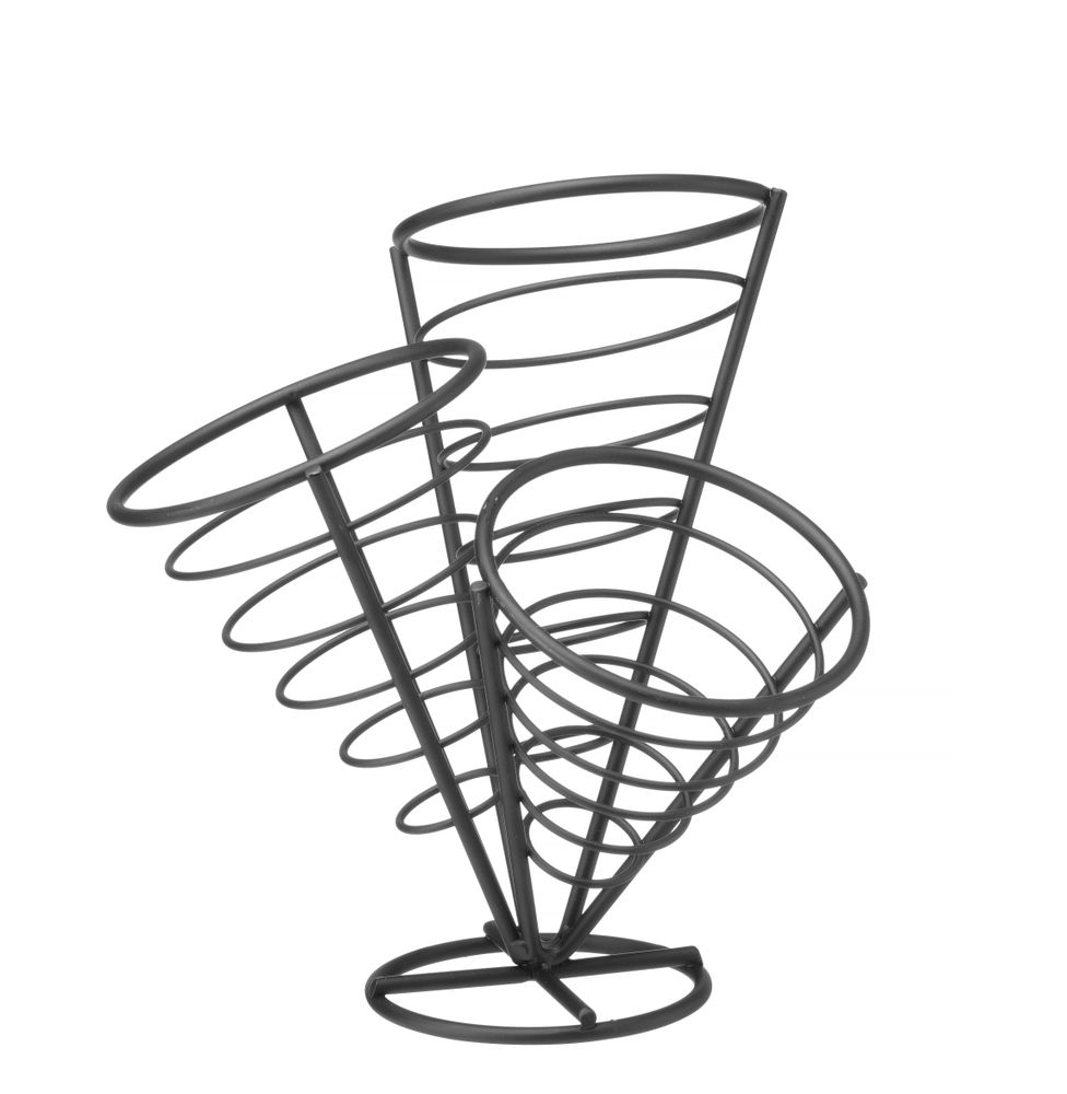 Chips serving stand for 3 bags. Chips serving stand for 3 bags.