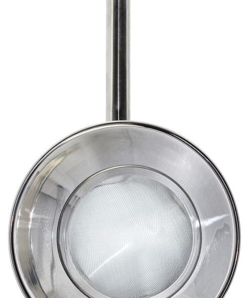 Conical strainer with wire mesh