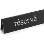 Table sign reserved