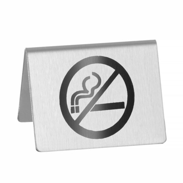 Table sign 'No smoking'