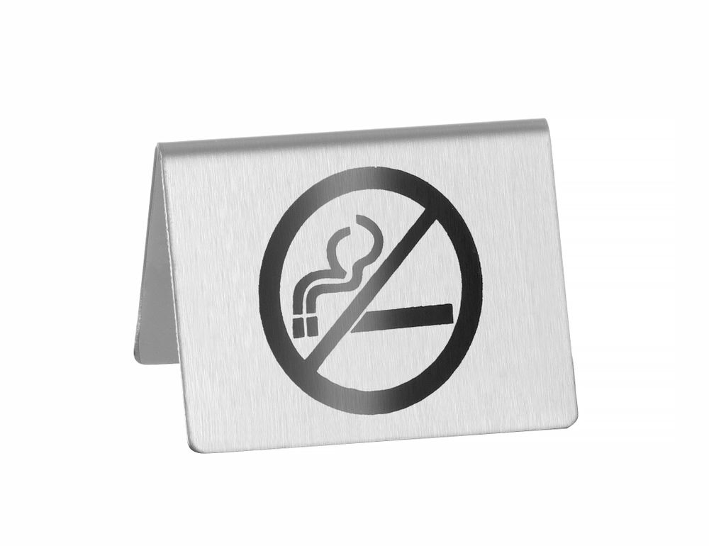 Table sign 'No smoking'