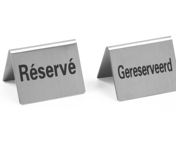 Table sign Reserved