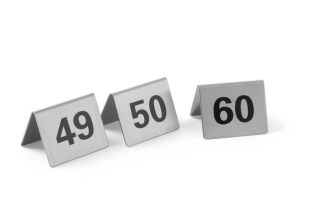Tablestand numbers