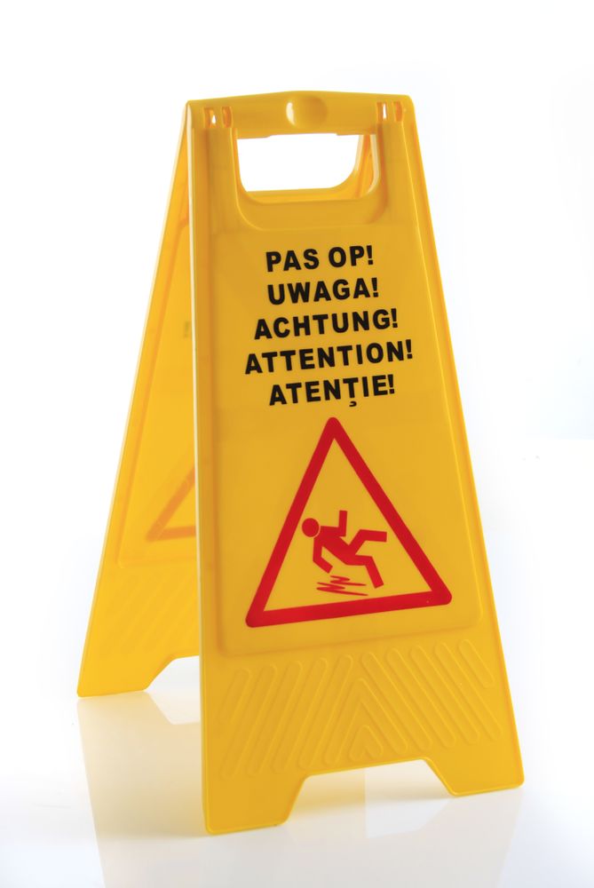 Wet floor sign