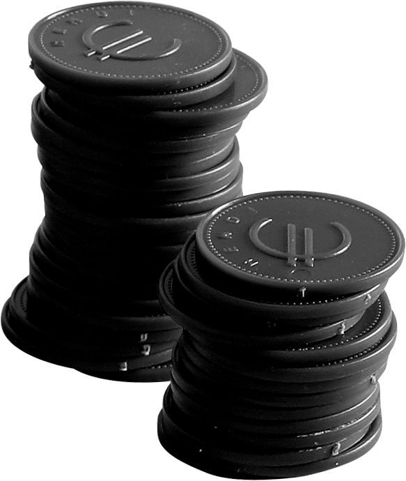 Coin tokens – 100 pcs.