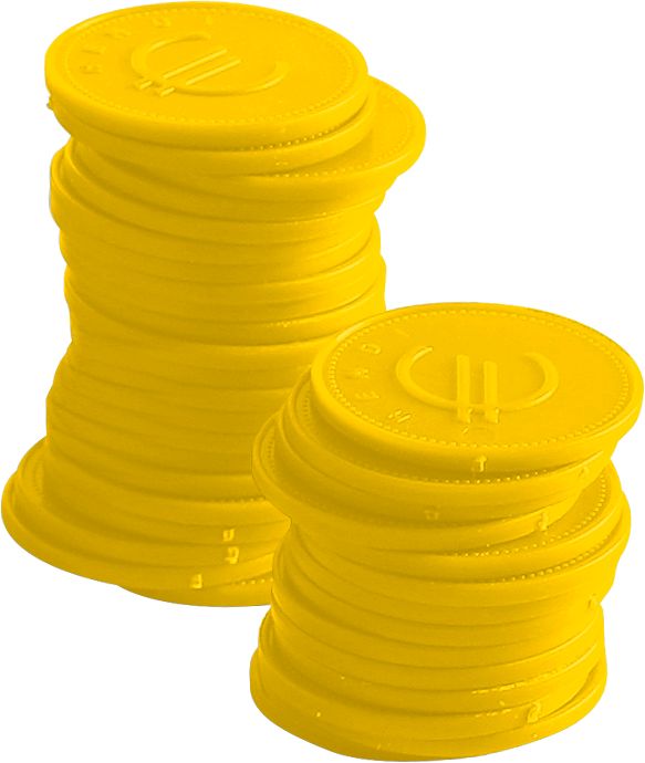 Coin tokens – 100 pcs.