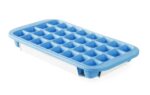 Ice cube mould with lid and bottom tray