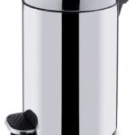 Round pedal waste bin with inner bin