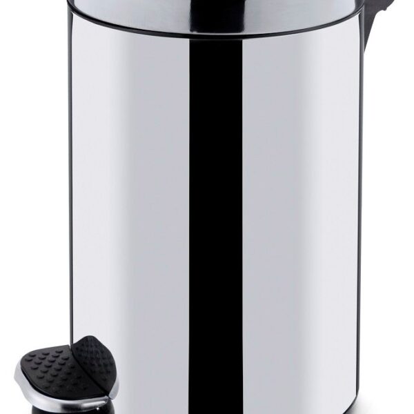 Round pedal waste bin with inner bin