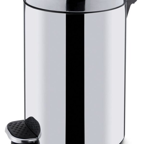 Round pedal waste bin with inner bin