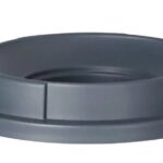 Open cover for round waste bin