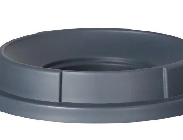 Open cover for round waste bin