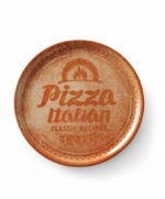 Pizza plate Recipe Collection Brick Red
