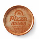 Pizza plate Recipe Collection Brick Red
