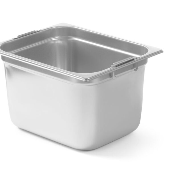 GN container with dropped handles
