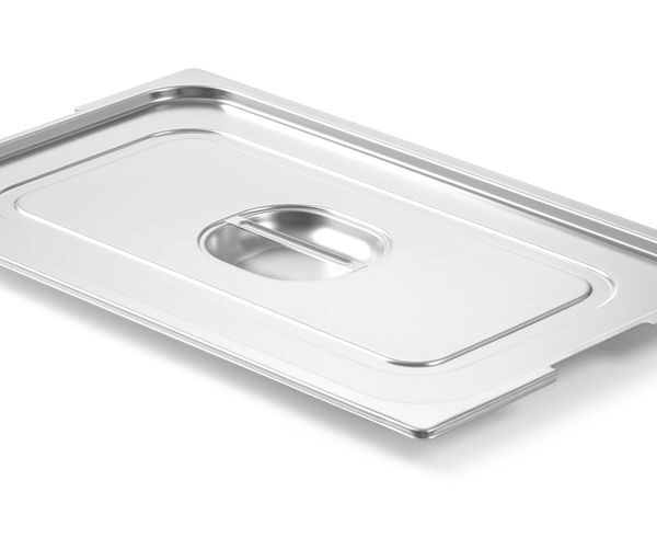 Lid for GN containers with handle recess