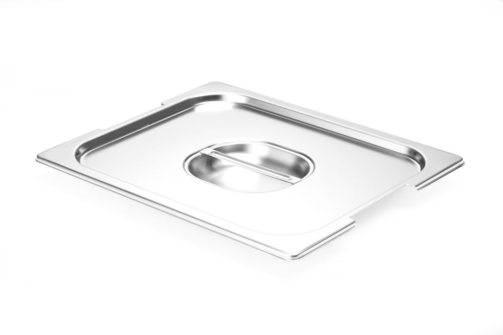 Lid for GN containers with handle recess