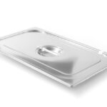 Lid for GN containers with ladle recess