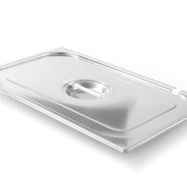 Lid for GN containers with ladle recess