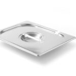 Lid for GN containers with ladle recess