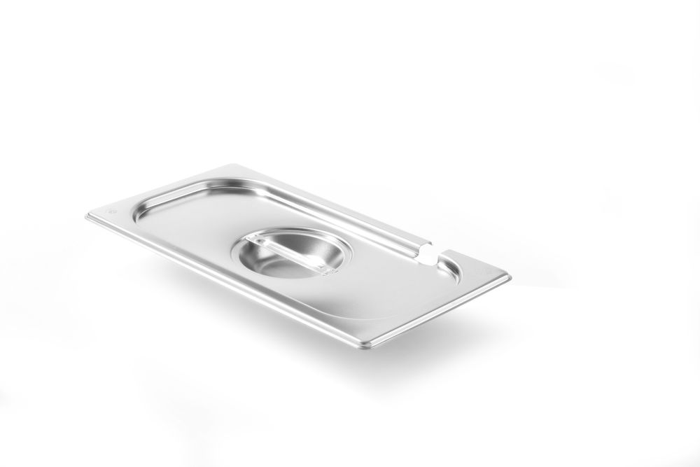 Lid for GN containers with ladle recess