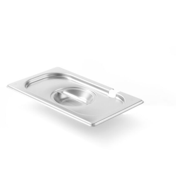 Lid for GN containers with ladle recess