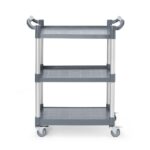 3-shelf polypropylene service cart