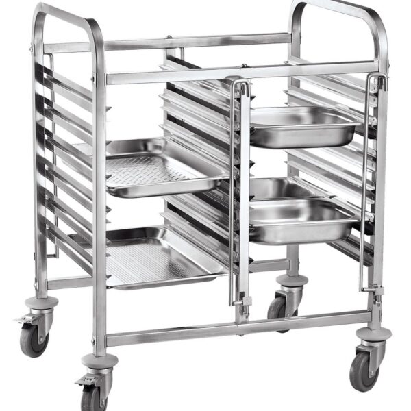 Double mobile trolley - 12 x GN 1/1