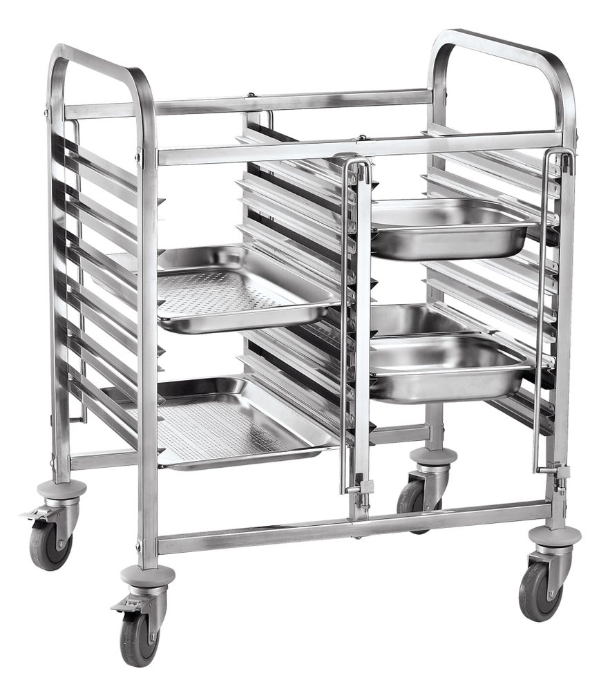 Double mobile trolley - 12 x GN 1/1