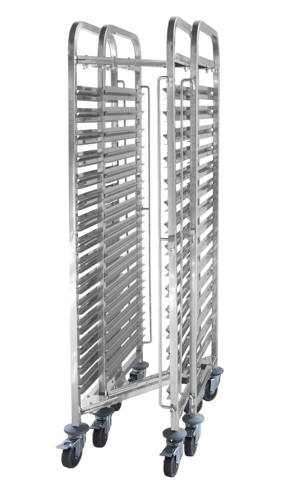 Clearing trolley compact storage - 15 x GN 1/1