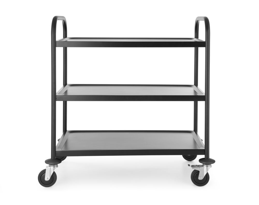 Serving trolley matt black