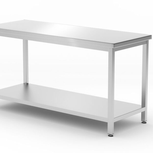 Central table with shelf – bolted