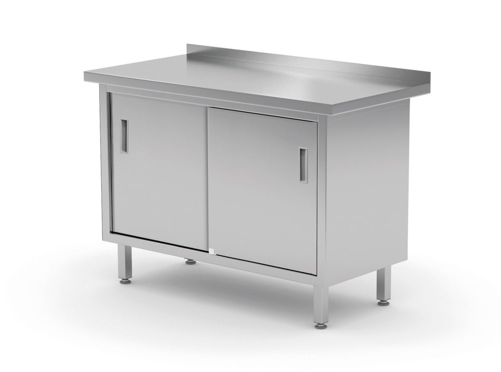 Wall table cabinet with sliding doors – welded
