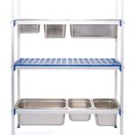 Aluminium storage rack for GN containers