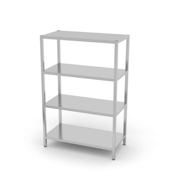 Storage rack with 4 full shelves – bolted