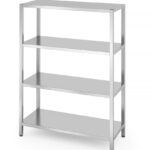 Storage rack with 4 full shelves – bolted