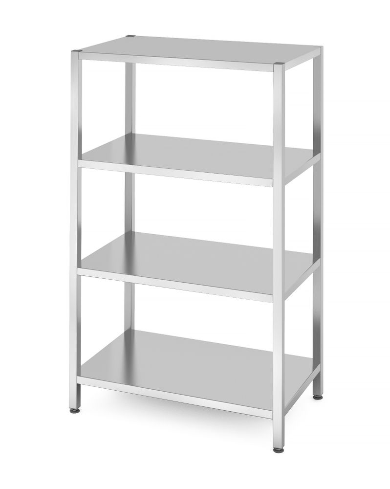 Storage rack with 4 full shelves – bolted